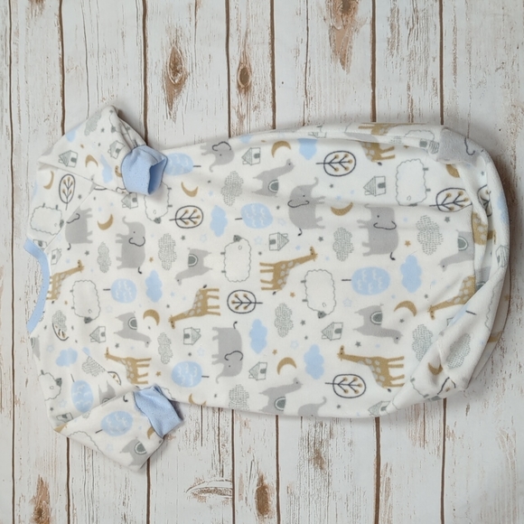 Carter's Just One You Fleece Long Sleeve Gown 0-9M - Picture 6 of 6